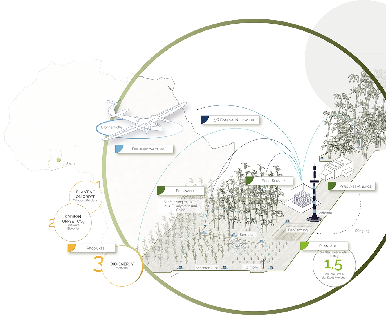 aconnic: Carbon Capturing & Bio Energy - Prozess